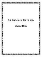 Cá tính, hiện đại và hợp phong thuỷ pot