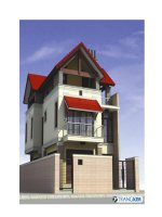 Thiết kế kiến trúc biệt thự 3 tầng pot