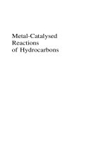 metal catalysed reactions of hydrocarbons fac