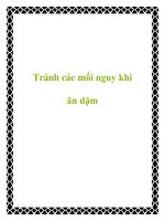 Tránh các mối nguy khi ăn dặm pptx