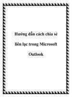 Hướng dẫn cách chia sẻ liên lạc trong Microsoft Outlook pot