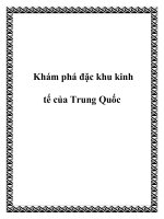 Khám phá đặc khu kinh tế của Trung Quốc pot