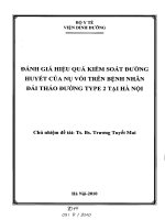 Đánh giá hiệu quả kiểm soát đường huyết của nụ vối trên bệnh nhân đái tháo đường type 2 tại hà nội