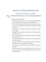 Giáo án - Bài giảng: Công nghệ thông tin: Giới thiệu về nguyên lys và phương pháp lập trình (Ôn tập)