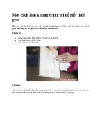 Một cách làm khung trang trí để giết thời gian potx