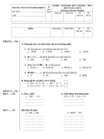Đề thi cuối kỳ I môn toán lớp 4 năm 2011-2012 ppt