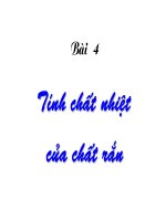 Tính chất nhiệt của chất rắn