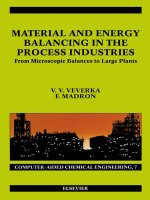 material and energy balancing in the process industries 044482409x