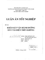 Khảo sát vận hành đường dây tải điện trên không