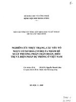 Nghiên cứu thực trang, các yếu tố nguy cơ, phương pháp chẩn đoán, điều trị và đề xuất biện pháp dự phòng xơ hoá cơ delta ở việt nam nghiên cứu thực trang, các yếu tố nguy cơ xơ hoá cơ delta nhằm đề xuất phương pháp chẩn đoán,