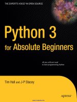python 3 for absolute beginners