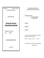 Tính toán, thiết kế và chế tạo hệ thống chuẩn đầu lưu lượng nước