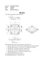Bài tập môn học CAD CAM CNC
