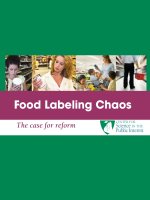 food labeling chaos report