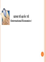 Kinh tế quốc tế đại cương - Bổ sung kiến thức cao học - ĐH Kinh tế quốc dân