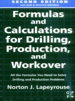 formulas and calculations for drilling production and workover 2e