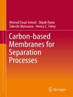 carbon based membranes for separation processes