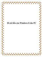10 cải tiến của Windows 8 cho PC ppt