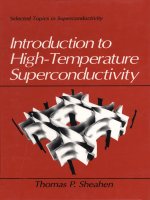 introduction to high-temperature superconductivity  selected topics