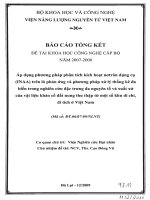 Ap dụng phương pháp phân tích kích hoạt nơtron dụng cụ (INAA) trên lò phản ứng và phương pháp xử lý thống kê đa biến trong nghiên cứu đặc trưng đa nguyên tố và xuất xứ của vật liệu khảo cổ đất nung thu thập từ một số khu di c