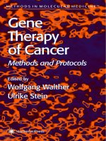 gene therapy of cancer, methods and protocols