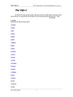 Thư viện các hàm trong C ppt