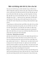 Nên và không nên khi trị rôm cho bé pptx