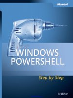 microsoft windows powershell step by step