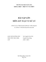 Thiết kế mạch đo điện áp 1 chiều trong dải từ - 24V đến -5V hiển thị kết quả trên máy tính