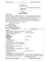 GIÁO ÁN LỚP 4 TUẦN 26 NĂM HỌC 2011-2012