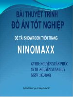 nội thất showroom thời trang ninomax