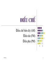 CHương 6 - Điều chế biên độ, điều tần, điều pha.