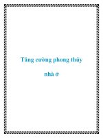 Tăng cường phong thủy nhà ở docx