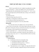 đề tài thiết kế môn học cung cấp điện