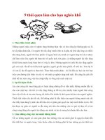 9 thói quen làm cho bạn nghèo khổ pot