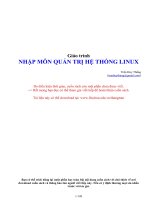 giáo trình nhập môn quản trị hệ thống linux