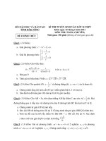 Đề thi tuyển sinh lớp 10 tỉnh Đak nông năm 2012 môn toán chuyên pdf