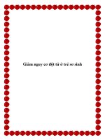 Giảm nguy cơ đột tử ở trẻ sơ sinh pot