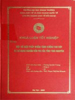 Một số biện pháp nhằm tăng cường thu hút và sử dụng nguồn vốn FDI của tỉnh Thái Nguyên
