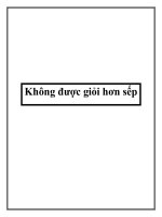 Không được giỏi hơn sếp pdf