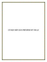 CÓ MỘT DIỄN ĐÀN PHÊ BÌNH MỸ THUẬT ppt