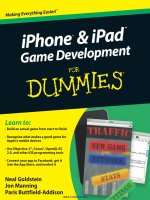 iphone  ipad game development for dummies