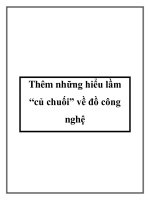 Thêm những hiểu lầm “củ chuối” về đồ công nghệ pdf