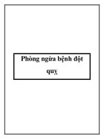 Phòng ngừa bệnh đột quỵ ppt