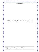 Đề thi môn tài trợ dự án khoa tín dụng và dự án ppt