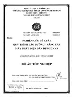 Nghiên cứu quy trình bảo trì và nâng cấp máy phát điện dân dụng 2KVA