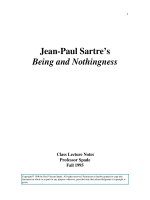 being and nothingness by jean-paul sartre