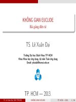 bài giảng không gian euclide