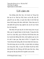 LÝ LUẬN VỀ PHÂN TÍCH TÌNH HÌNH  TÀI CHÍNH DOANH NGHIỆP