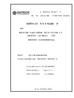 Luận văn: Hoàn thiện quy trình đón tiếp và phục vụ khách của bộ phận lễ tân (Khách sạn continental) docx